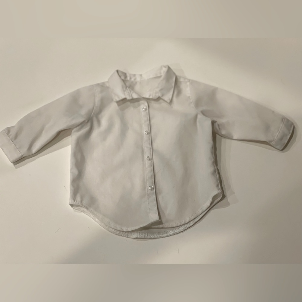 American girl doll historical pleasant company, white button down dress shirt